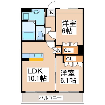 建山入口 徒歩10分 1階の物件間取画像